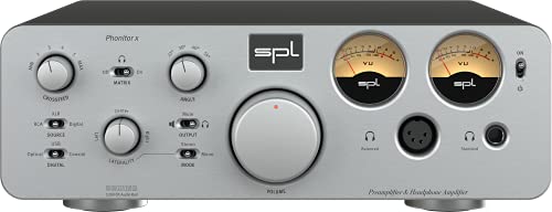 SPL Phonitor X headphone amplifier with crossfeed matrix — silver, German-made