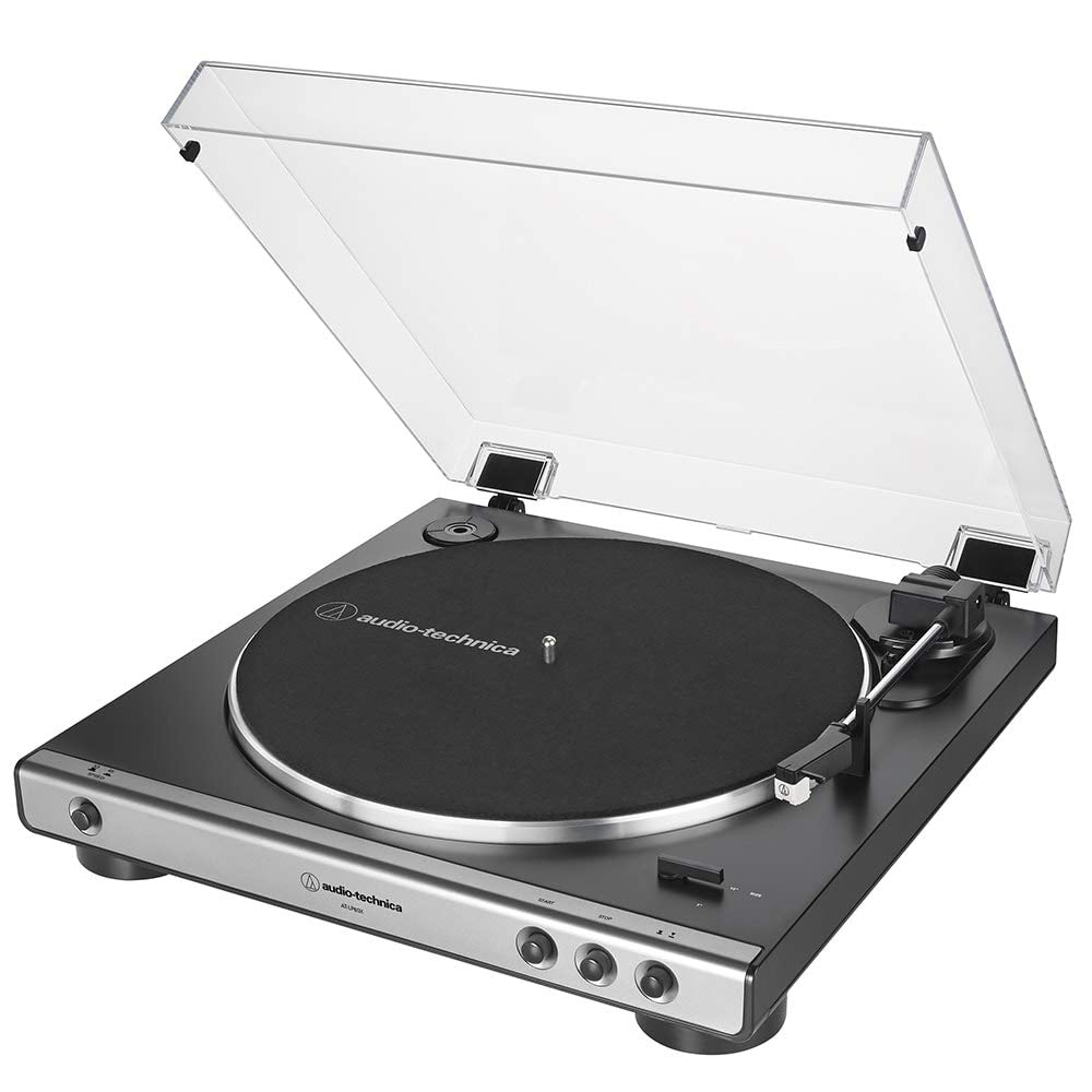 Audio-Technica AT-LP60X — platter and dustcover view