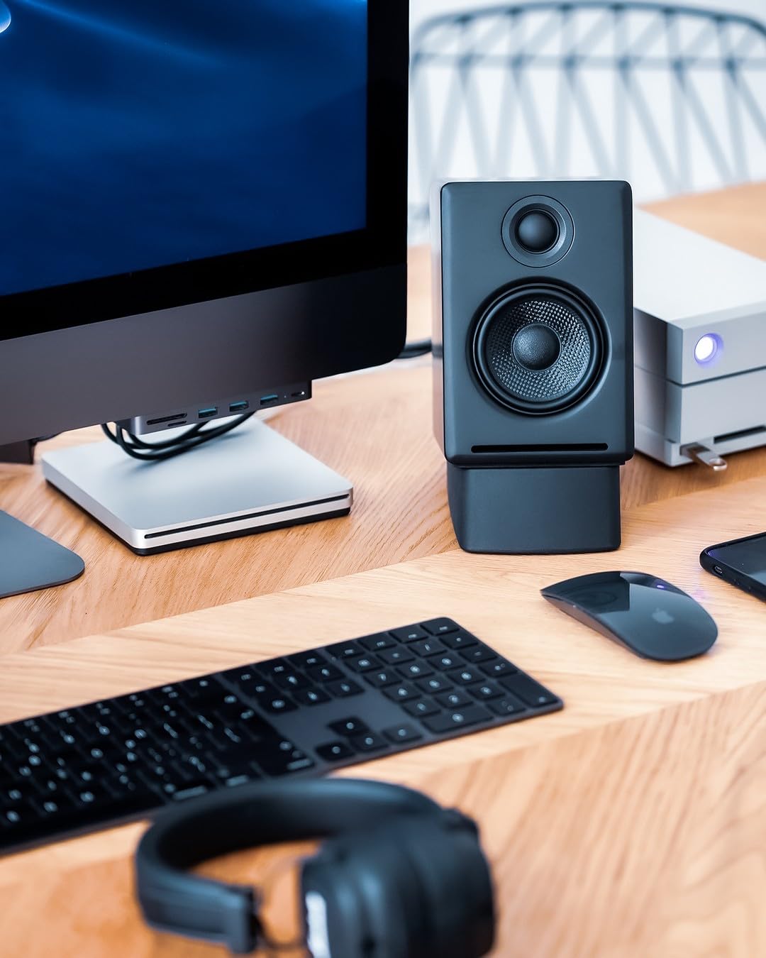 Audioengine A2+ — rear panel connections