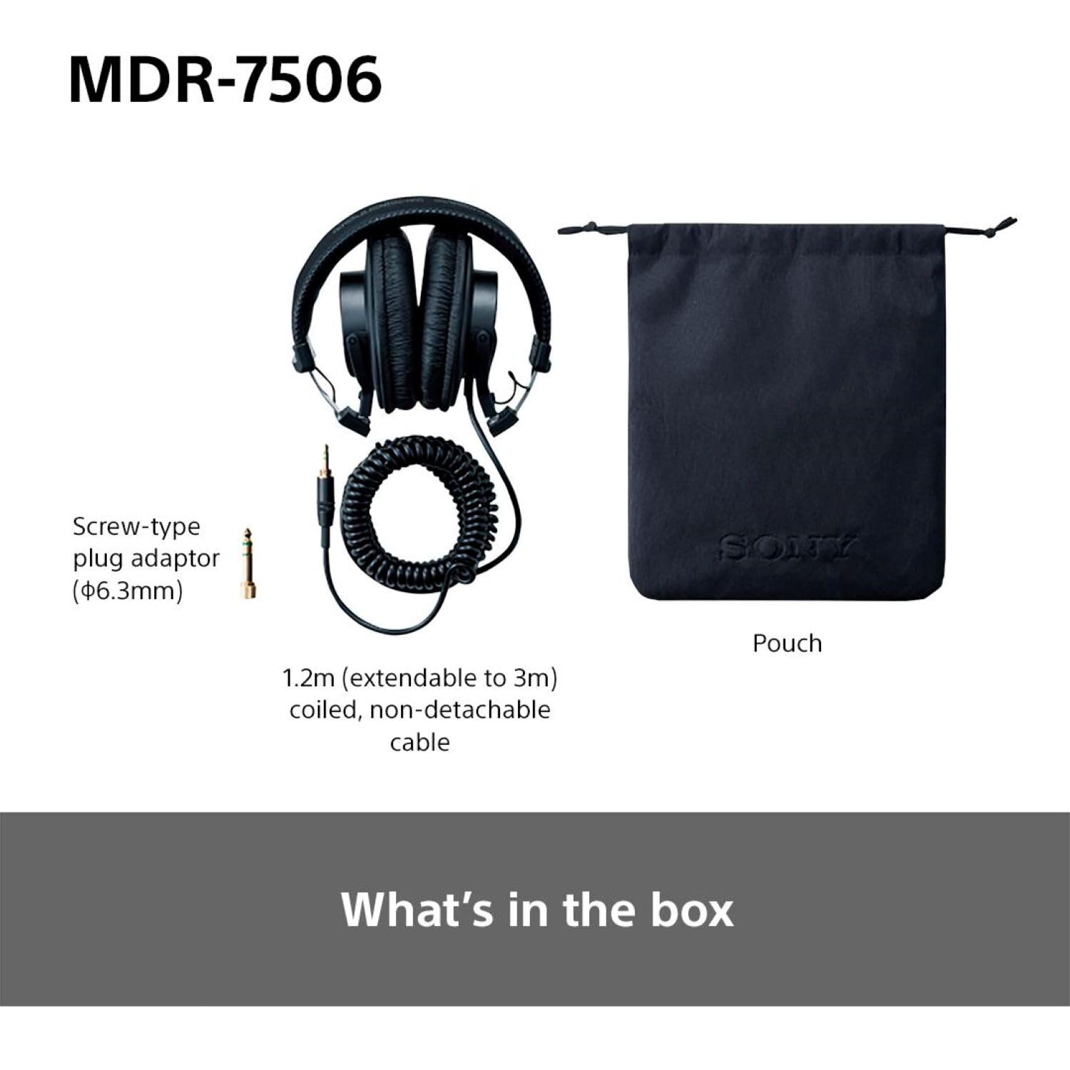 Sony MDR-7506 — side profile view