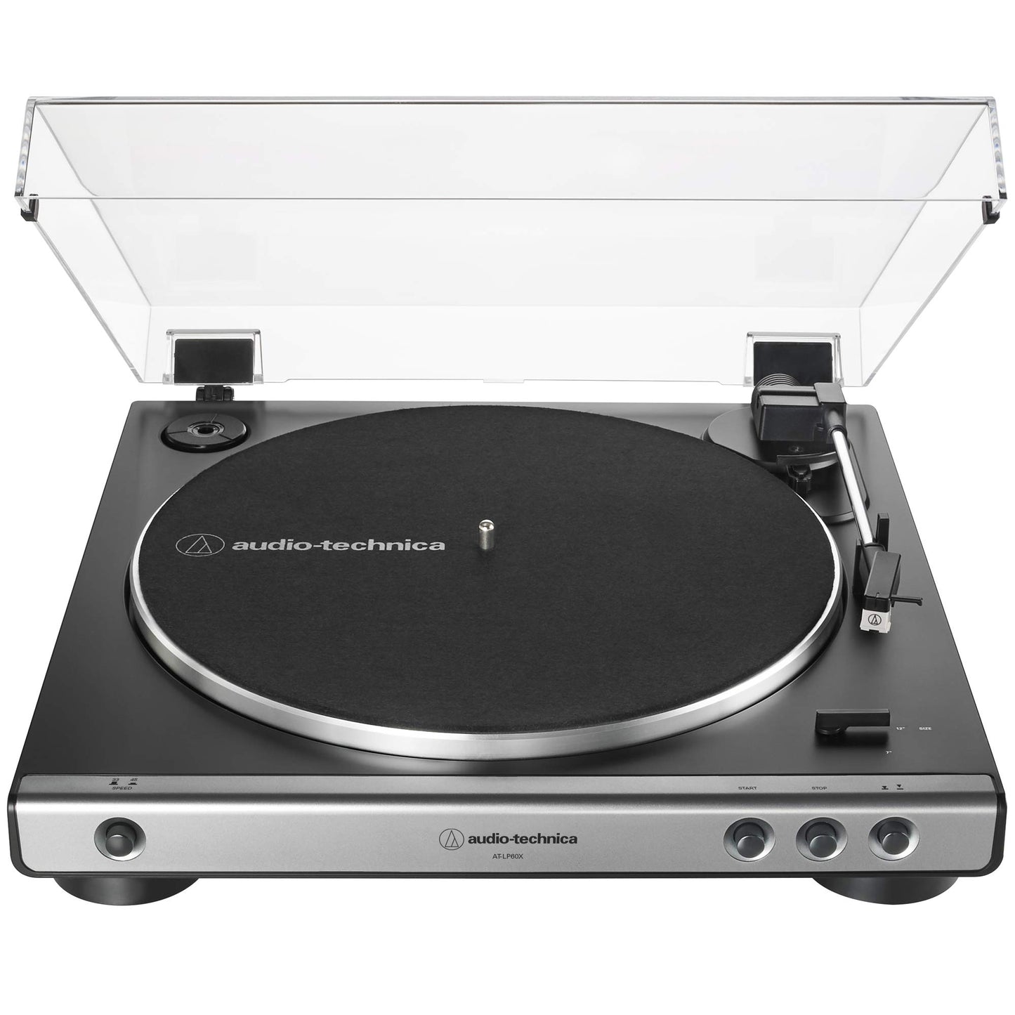Audio-Technica AT-LP60X automatic belt-drive turntable — black, built-in preamp