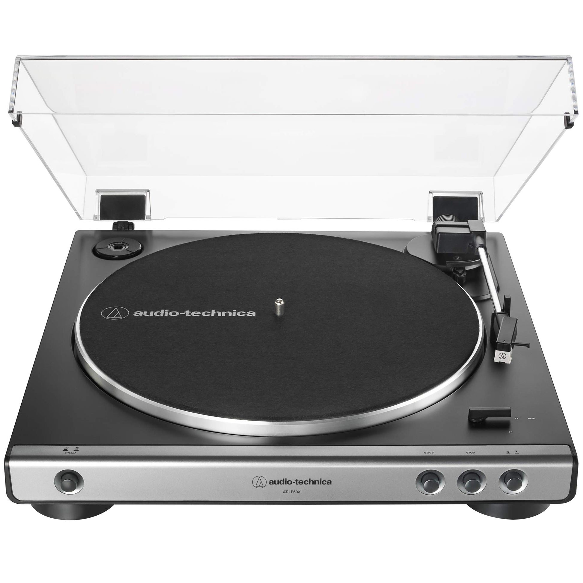 Audio-Technica AT-LP60X automatic belt-drive turntable — black, built-in preamp