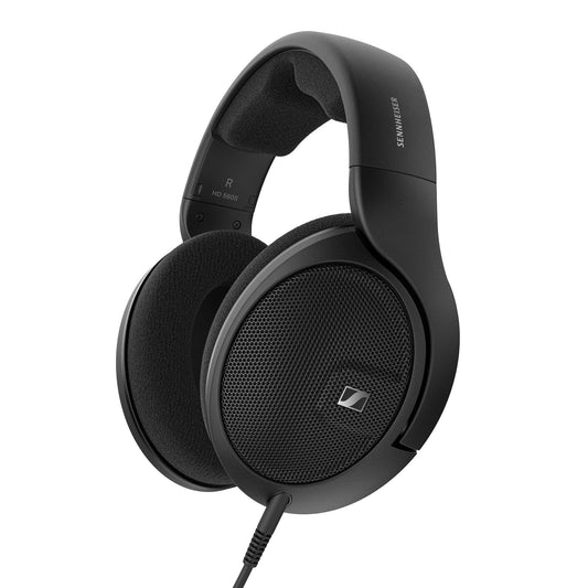 Sennheiser HD 560 S open-back headphones — black and white, lightweight build