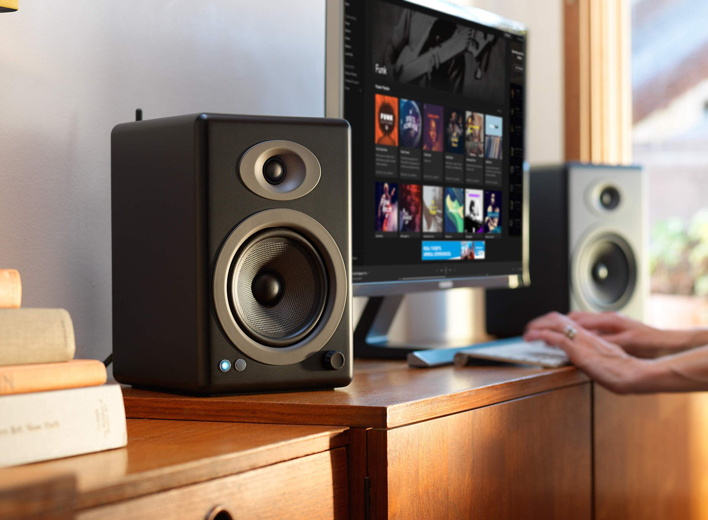 Audioengine A5+ Wireless — alternate angle