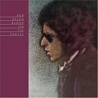 Bob Dylan — Blood on the Tracks vinyl LP album cover, Columbia, 1975